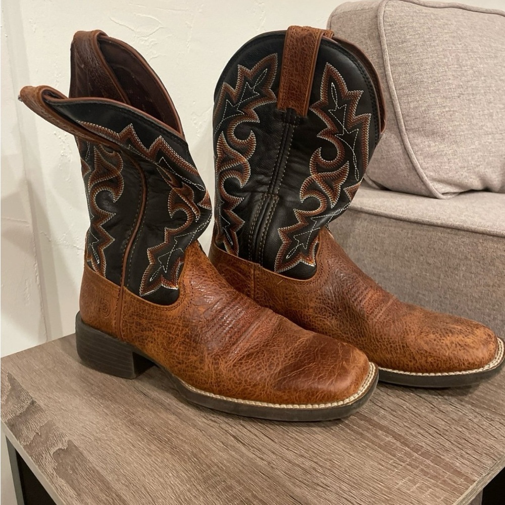 Men's Brown Leather Cowboy Boots